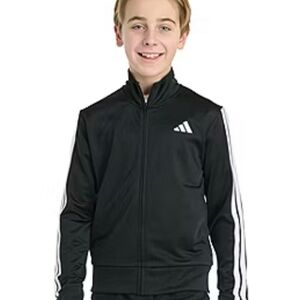 Adidas Black Jacket and trousers with White Accents set